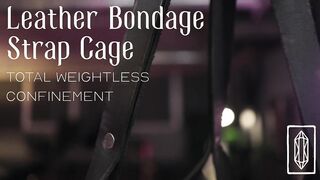 Leather Servitude Belt Cage - Total Weightless Confinement
