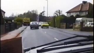 Bank manager Mrs Elizabeth Hogben's first stripped drive.