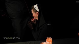 A Hot mother I'd like to fuck Nun is Enticed by Her Priest Whilst That Babe Prays and Worships At The Alter Of His Wang. "IN HIS NAME"