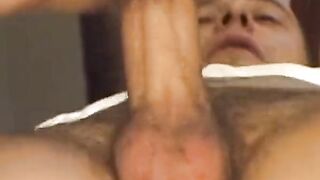 Curly German granny rides large dong and eats cum