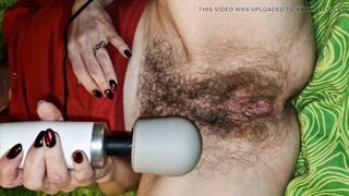 1St I touch myself between my legs and then I play with the magic wand