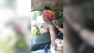 Tugjob in public car