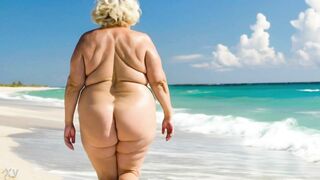 Granny with a large butt