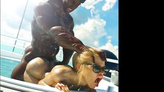 Rich mother I'd like to fuck gets BBC at Sea