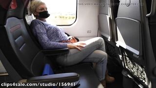 Crossed legs climax on a teach