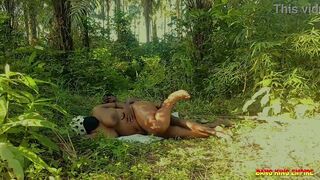 Outdoor Enchanting Sex With Sexy Colledge Sweetheart In The Bush