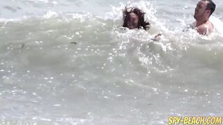 SPY BEACH - Older Stripped Beach Voyeur Mother I'd Like To Fuck Amateur Close Up Snatch