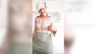 If U Cum then U'll Be Able to Focus on Math - Large Boob School Teacher JOI Countdown