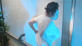 mother I'd like to fuck with BIGGEST BAZOOKAS in the Shower