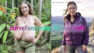 stripped in the garden