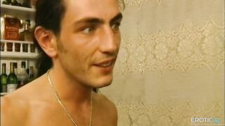 German Pair Hard Sex with real Sex and Climax Retro three