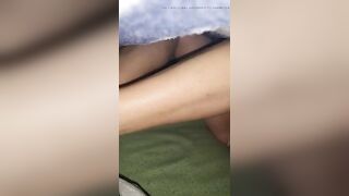 Nylonfeet teasing wang underneath Panties