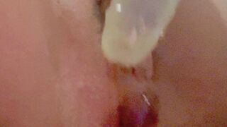 Sex toy squirt thinking of a impure grandpa screwing me.