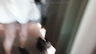 Watching a unshaved mommy, hirsute twat, large bazookas, large butt. Sexy lalin girl with large booty, bushy cunt,