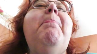 Gum chewing and blowing by Wicked Nurse Vicki