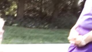 Girl Golden-haired Swinger Wife Outdoor Sex