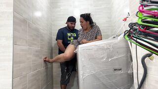 Stepson screws me in the laundry room whilst his daddy goes out to the supermarket- CulonaArdiente32