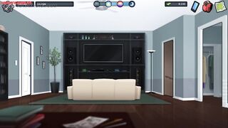 Summertime Saga 03 - Pervert Whore With Massive Large Melons Likes Making Him Very Slutty - Large Melons mother I'd like to fuck Porn Game