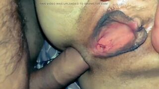 Pov close up anal with open vagina lips