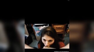 Cute small amateur mother I'd like to fuck oral-sex, rimjob and jizz flow