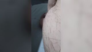 Step son pulled out his knob in the kitchen in front of step mommy