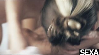 Cute lesbo and her curvy girlfriend lick every other avidly