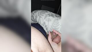 Step mommy grabs and pulled out step son balls and tugjob his dong