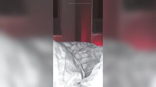 Step mama helps step son penis with low erection stroke with a tugjob