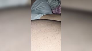 Step mama hand slide underneath step son underclothes touching his shlong