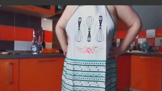 Live cooking meat pancakes