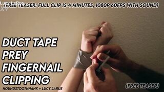 Duct Tape Prey Fingernail Clipping