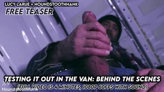 Testing It Out in the Van Behind the Scenes