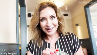 Public POV Oral-sex From Sexy Large Boobs mother I'd like to fuck Julia North Inside Coffee Shop