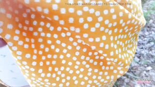 I hope no one saw me flashing my large titties in the woods (homemade booty cunt masturbation aged cheating wife aunt big beautiful woman_wife)