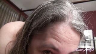 Aunt Judy's - Your Older Step-Auntie Grace gives u a Precious Morning Fellatio (POV)