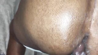 Blasted Cum On Granny Butt