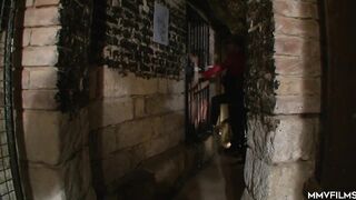 Blond mistresse dominate her thrall