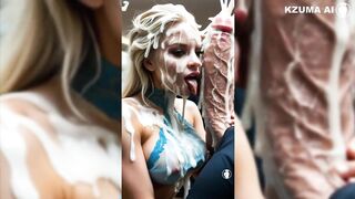 Elsa from Frozen being a sexy little bitch - ( IA Porn )