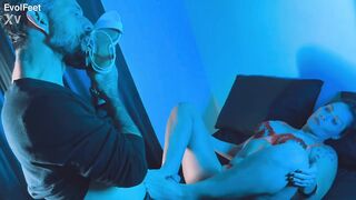 That babe Is A Professional At Giving Footjobs