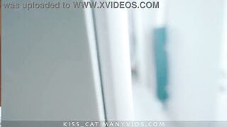 DAY 6 - Stuck in wardrobe Step mommy gets surprise sex Step son in doggy position with creampie