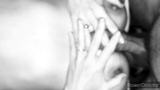 Amateur wife oily tit screw and unfathomable mouth gives multiple climax