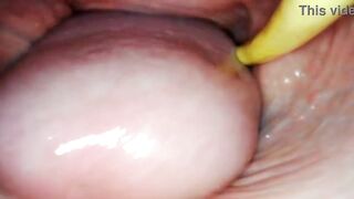 AWESOME INNER POV. CAMERA INSIDE HER TWAT WHILST I FILL HER WITH CUM