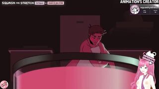 Brunette hair Beauty Lets Herself Be Fed Cum Until This babe Gets Chunky (Squashystretch Animation) - Jazziuu