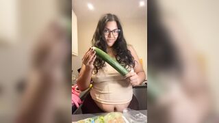 Lewd big beautiful woman Squirts All Over The Kitchen