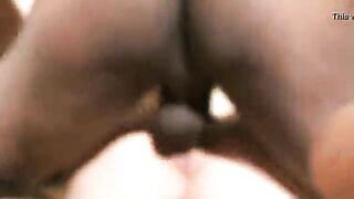 large weenie ebony man bangs smutty talking housewife sara swirls in her creamy moist twat