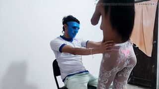 Newly graduated lustful dancer seduces her stepbrother at home