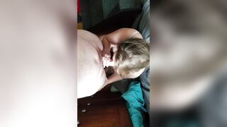Cheating Wife Sucks Her Coworkers Large Schlong Behind Husbands Back