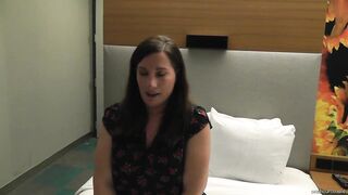 WIFE'S INTERVIEW PREVIOUS TO THAT BABE TAKES HER 1ST BBC!