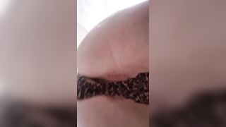 Squatting over the camera widening my butt