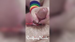 I edge his sensitive ramrod to extract a thick load